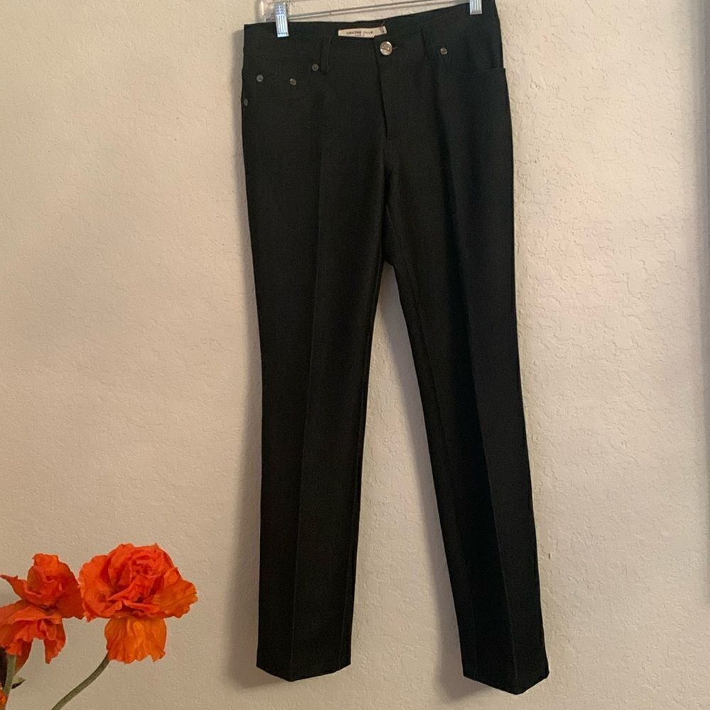 Centra Ville Paris Trousers Logo Pockets Embroidered Embellished Women’s Size 4